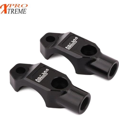 Motorcycle CNC M8 M10 Rotating Rod Clamp Rear View Mirror Cover For HONDA KTM KAWASAKI CR CRF EXC EXCF XC XCF KX KXF KLX