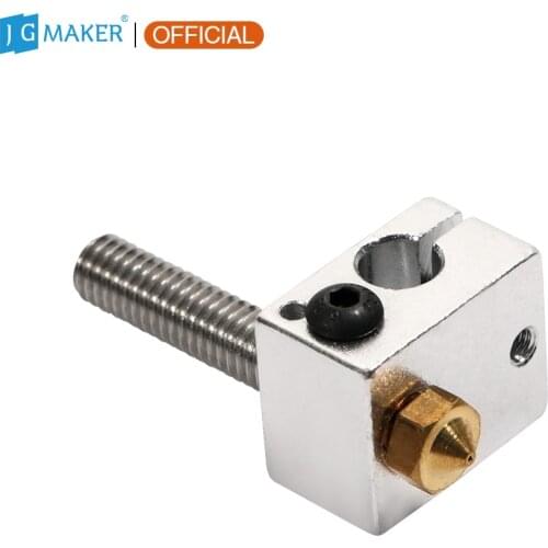JGMAKER Magic 3D Printer Kit Extruder Hot End Kit 0.4mm Nozzle 1.75mm Throat Tube with Aluminum Heating Block