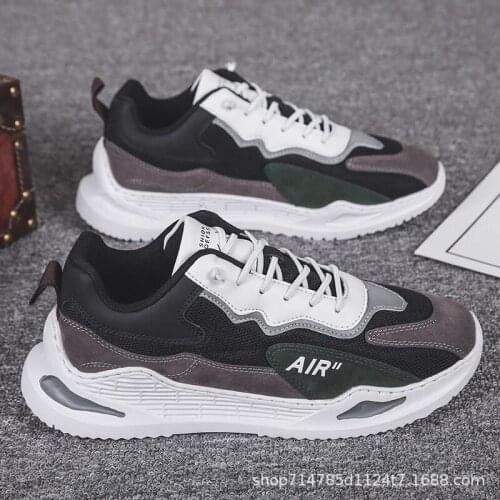 2021 Spring new casual breathable shoes mens Korean version of the trend Joker mesh sneakers