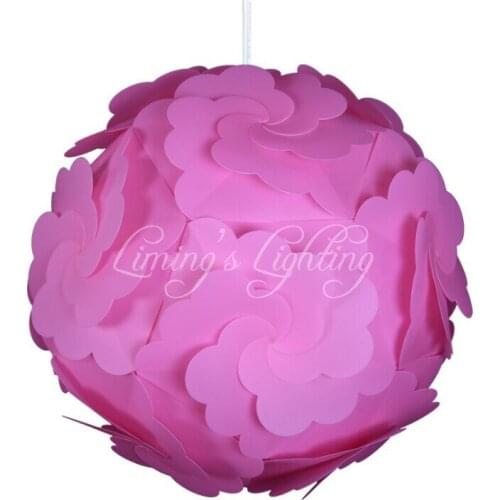 PINK 300MM Petal Flower Modern Contemporary DIY Elements IQ Jigsaw Puzzle ZE Lamp Shade Ceiling Pendant Lamp Ball Light Lighting