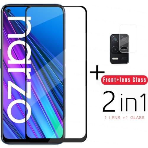 9H Tempered Glass For Realme Narzo 30 5G Screen Protector Glass For Realme Narzo 30 5G Full Glue Protective Film For Narzo 30 5G
