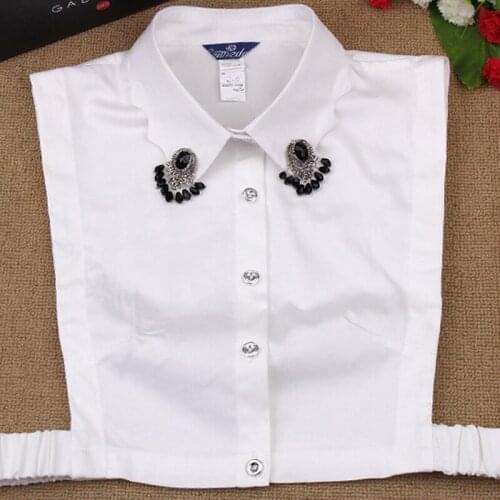 Detachable Lapel Shirt Collar High Quality Fake Shirt Collar For Women Accessories Cotton Removable decorative fake shirt