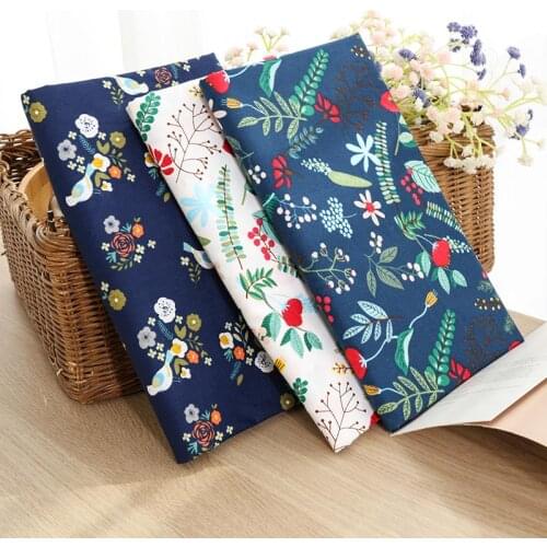 Woven Cotton Fabric Japanese Style Sewing Fabric For Diy Home Textile TJ1238