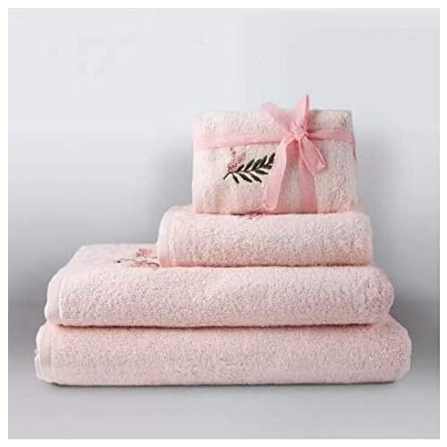 İrya Rina Handcrafted Embroidered Towel Pink 50*90