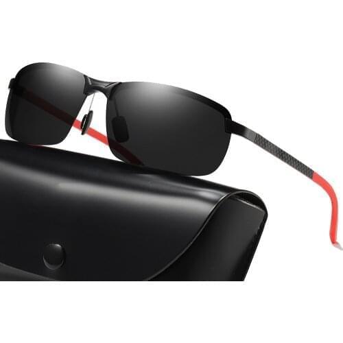 High-end Rectangule Driver Sun Glasses Polarized Mirror Sunglasses Custom Made Myopia Minus Prescription Lens -1 to -6