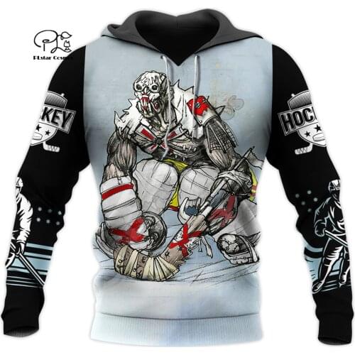 PLstar Cosmos 3DPrint Newfashion Art Hockey Sport Harajuku Streetwear Funny Unisex Men/Women Amazing Hoodies/Zip/Swearshit M-4