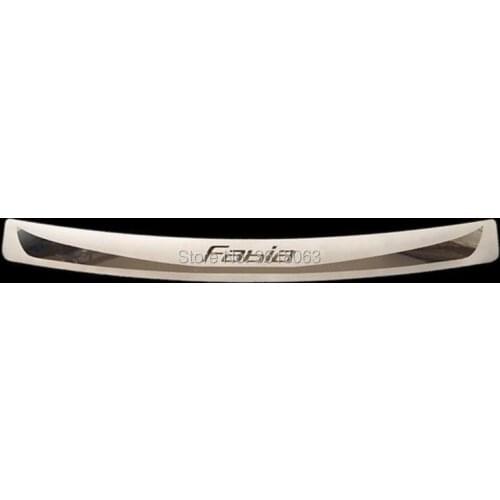 Rear Bumper Protector Tail gate Trunk Guard Door Sill Plate Trim Cover Trims For Skoda Fabia 2007-2014 Hatchback Car Accessories