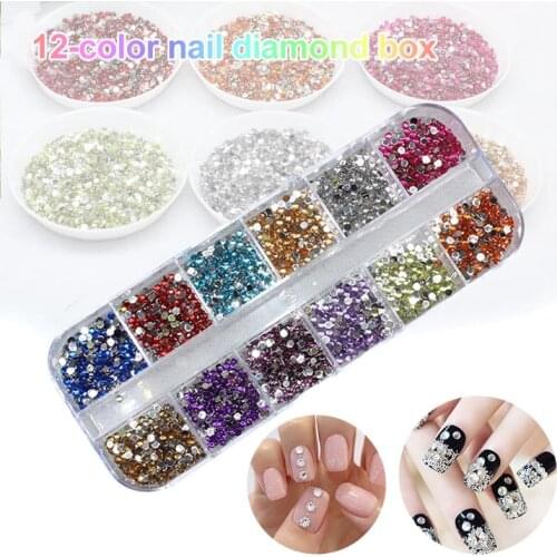 1 Set Rhinestones Nail Art Decoration Diy Manicure Accessories Glitter For Women Lady Perfect For Nail Art Decoration