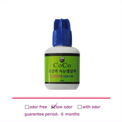 1 Pcs Orginal korea professional long lasting fast drying lower odor eyelash extension glue by free shipping