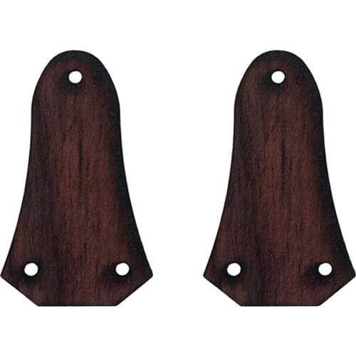 2 Pieces Rosewood Folk Guitar Rod Covers Musical Instrument DIY Parts