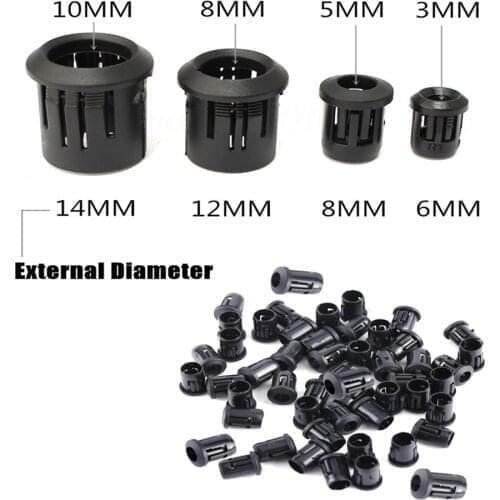 3mm/5mm/8mm/10mmBlack Plastic Lamp LED Diode Holder Black Clip Bezel Socket Mount For LED light-emitting diode