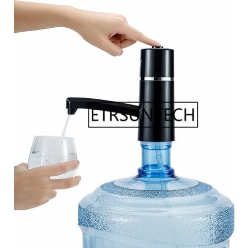 50pcs Water Bottle Dispenser Water Wireless Rechargeable Electric Water Pump Portable Drinking Bottles Drinkware Tools For Sport