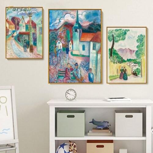 Abstract Canvas Painting Retro Classic Wall Art Canvas Wall Pictures for Living Room Bedroom Unique Poster Home Décor 02