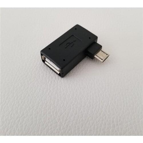 90 Degree Right Angle Micro USB to USB Type A Adapter Male to Female Converter Plug Jack Black
