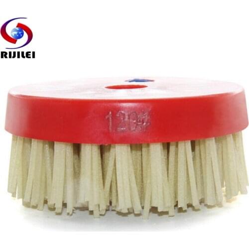 10PCS/Set 4Inch Diamond Abrasive Brush for Antique Effect Leather Finishing Polishing Abrasive Round Antique Abrasive Brush YG17