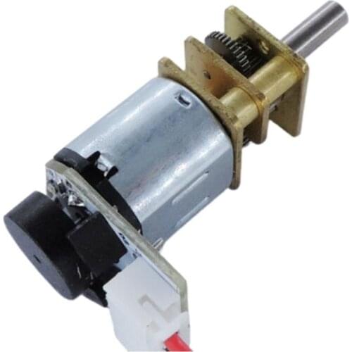 ASLONG JGA12-N10B Hall Encoder Mini Micro Metal SpeedMeasuring with Gearwheel DC gear motor
