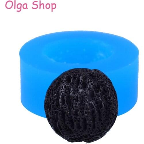 XYL006 18.5mm Ice Cream Scoop Flexible Silicone Mold - Miniature Sweets Dessert Fondant, Cupcake Topper, Resin, Chocolate, Candy