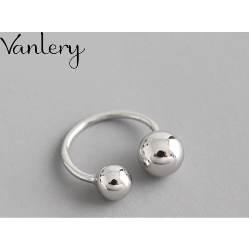 Bohemian Charm Boho Beads Ball Rings For Women Lover Wedding Bridal Valentines Gifts Men Open Retro Antique Rings