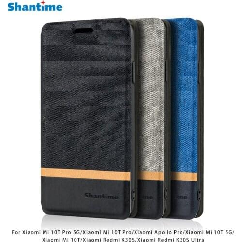 Leather Phone Case For Xiaomi Mi 10T Pro 5G Mi 10T 5G Flip Case For Xiaomi Apollo Pro Redmi K30S Ultra Case Silicone Back Cover