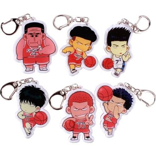 Slam Dunk anime action figure prefect quality acrylic key chain home decoration classics gifts schoolbag Small pendant