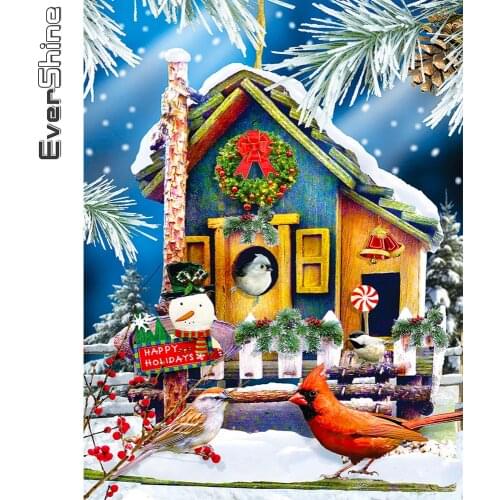 Evershine 5D DIY Diamond Embroidery New Arrivals Bird Full Square Diamond Painting Christmas Animal Mosaic Art Home Decorations