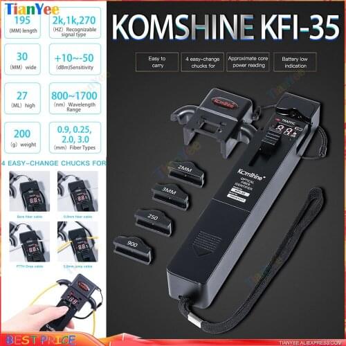 KomShine KFI-35 Optical Fiber Identifier Equal to JDSU FI60/Noyes OFI400C Fiber Identifier, Lower Power Indication