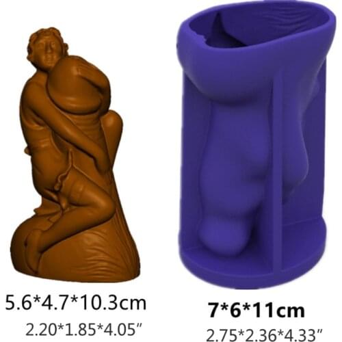 Home Decorations Epoxy Resin Mold Ornaments Casting Silicone Mould DIY Crafts Plaster Candle Making Tools