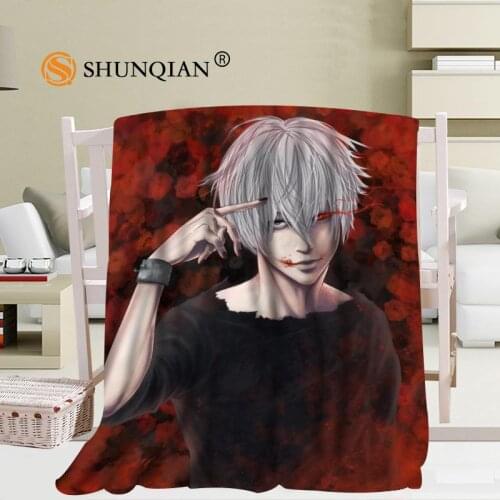 Custom tokyo ghoul Blanket Manta Falafel Blanket Sofa/Bed/Plane Travel Plaids Bedding Set 56x80inch 50X60inch 40X50inch