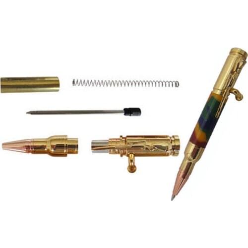 DIY Gold Mini Rifle Bolt Pen Kits RZ-BP83#-G