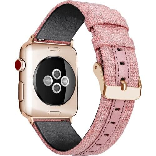 Nylon Strap For Iwatch Band apple watch 6 Sport Replacement 5 4 3 2 38mm 42mm 40mm 44mm Light Weight Breathable Canvas Loop