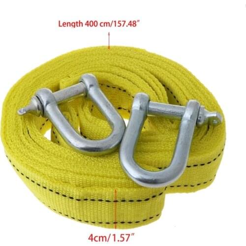 2021 New 4m 5tons Car Tow Rope Hook Heavy Duty Road Recovery Pull Towing Strap