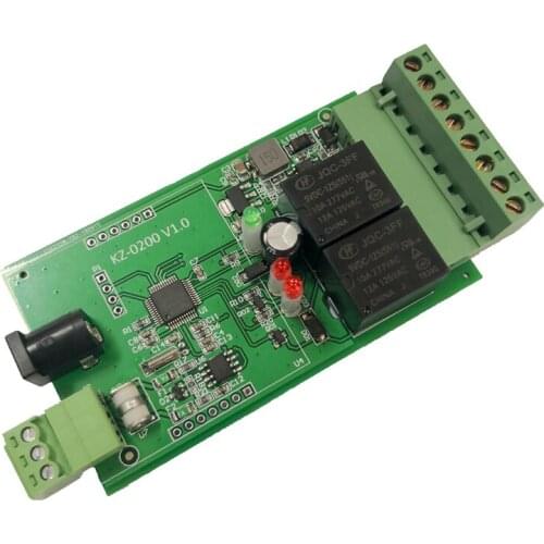 New 2 way MODBUS lightning protection RTU485 relay switch control remote light box power distribution cabinet 10A high current