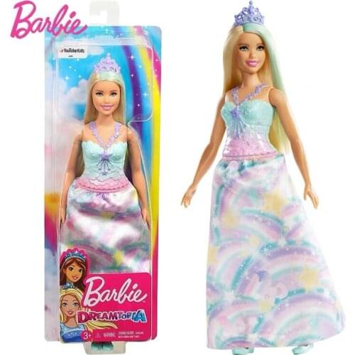 Genunie Barbie Doll 2019 New Play Color Set Dreamtopic Match Design Gift Princess Box Dance Girl 1/12 Baby Doll Toy fxt14