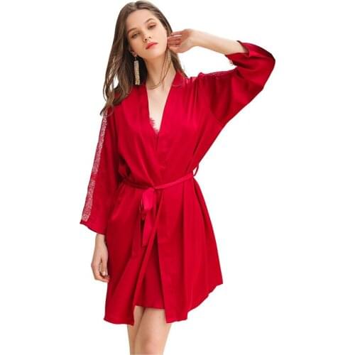 Sexy Perspective Lace Women Robe Set Summer Sling Nightgown Kimono Bathrobe Gown Lingerie Bride Dressing Gown Sleepwear M-XXL