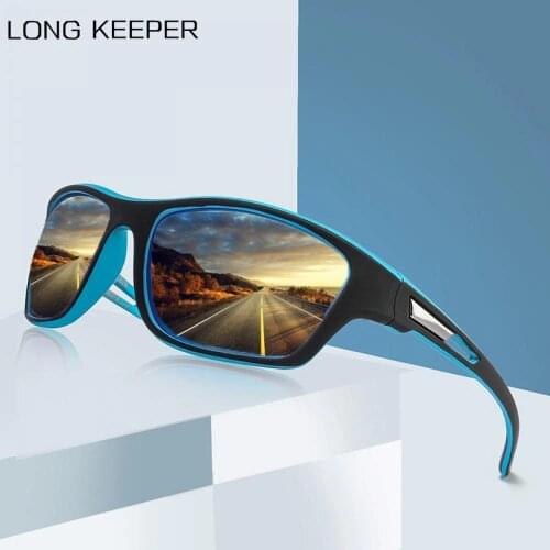 LongKeeper Men Polarized Sun Glasses 2021 Brand Car Driving Anti-Glare Sunglassses Male Black Sports Fishing Goggles UV400