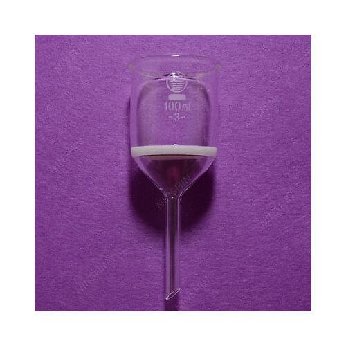 100ml,Glass Buchner Funnel,G3.3 Filter Funnel,Porosity 3,Chemistry Lab Glassware