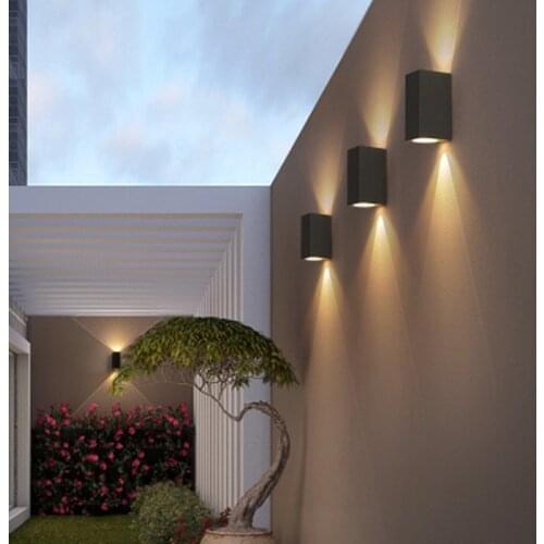 LED Wall Light 5W 10W Waterproof Outdoor IP65 Aluminium Wall Lamp Garden Landscape Lighting Indoor Bedroom Bedside Lamp