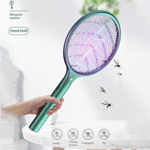 3 IN 1 LED Mosquito Killer Lamp 3000V Electric Bug Zapper Insect Killer USB Rechargeable Fly Swatter Trap Home Bug Zappers