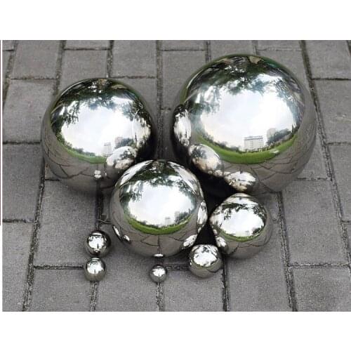 Stainless steel hollow decoration furnishings home & garden Decoration improvement 80, 90, 100mm one set. garden sphere