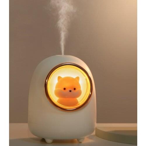 Cute Cat Air Humidifier 350ML Diffuser USB Mist Maker Mini Humidificator Car Purifier With Night Lights For Bedroom