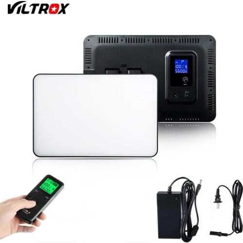 VILTROX VL-400T 40W Wireless Remote Photo Video Studio LED Light Bi-Color Dimmable+DC Power Adapter for Camera Light Stand