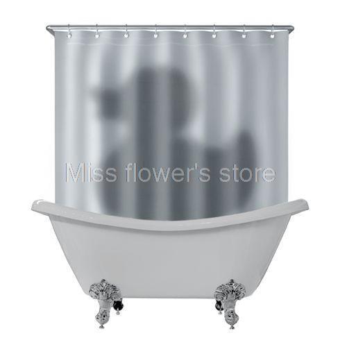 Lovely & Gray Duck Shadow Pattern Shower Curtain Bathroom Waterproof Mildewproof Polyester Fabric With 12 Hooks 180cm*180cm