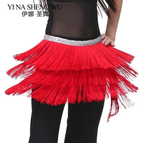 1Pc Bohemian Gypsy Belly Dance Hip Scarf New Tassel Belly Dance Accessories Waist Chain Belly Dancing Performance Practice Belt