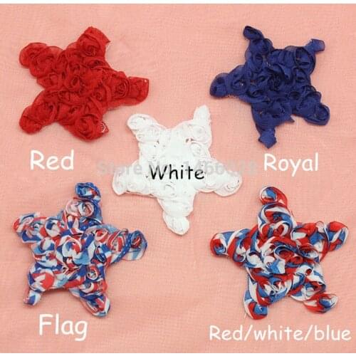 15 yards/ lots , 2.5'' shabby rose chiffon flower for hair accessories