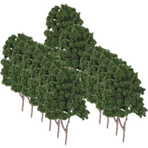 MagiDeal 20 Miniature Plastic Trees Train Railway Forest Wargame Landscape
