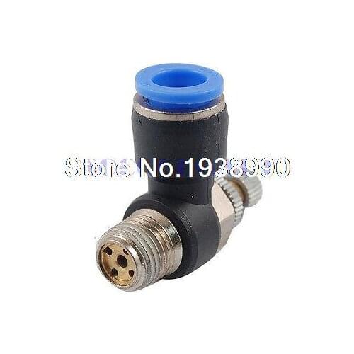 3Pcs 10mm Push in Air Pneumatic Speed Controller Push In Connector