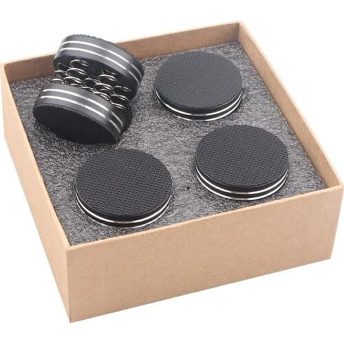 4PCS HiFi Audio Foot Pad Aluminum Alloy Spring Shock Absorption Speaker Equipment Spike Foot Nail