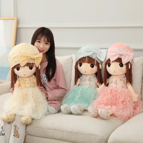 50/70cm Sweetheart Phil girl plush toy simulation persona soft stuffed doll girls birthday gift kids Cross dressing game doll