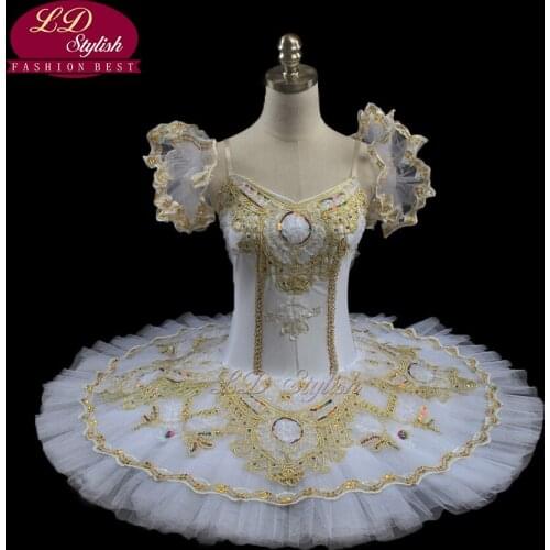 Adult White Professional Ballet Tutu Costumes Women Ballet Dancing Skirt Stage Wear Girls Ballet Dresses Apperal