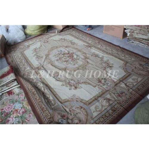 Free shipping 10K 8'x10' needlepoint carpets hand knotted handmade rugs hand stitched rice stitched rugs
